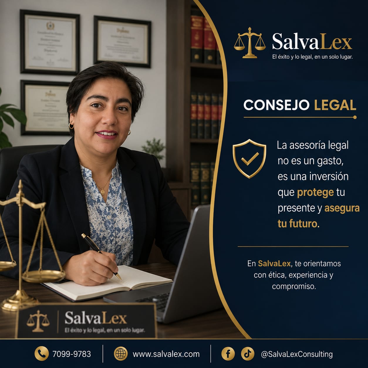 SalvaLex Consulting — Consejo Legal: la asesoría legal es una inversión que protege tu presente y asegura tu futuro